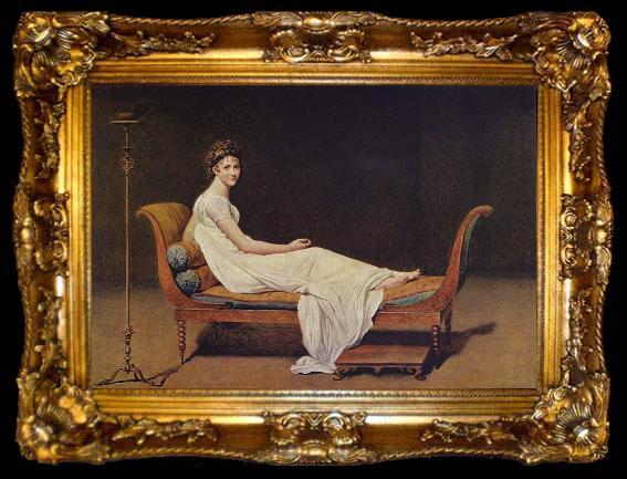 framed  Jacques-Louis David Portrait of Madame Recamier, ta009-2